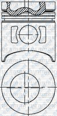YENMAK 31-03665-000 Piston+Segman Std H350 / Hd77 Adet 100mm D4aeu  ####